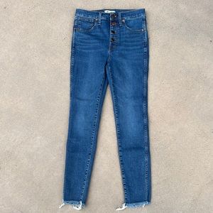 Madwell button skinny jeans